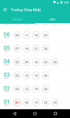Trường Chúa Nhật android App screenshot 2